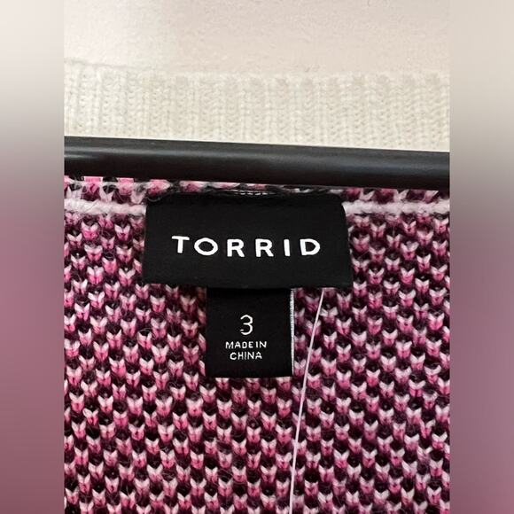 Torrid Ivory Fair Isle Crew Neck Pullover - Picture 6 of 8